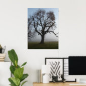 Foggy Morning Tree Poster (Heimbüro)