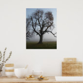 Foggy Morning Tree Poster (Küche)