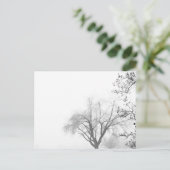 Foggy Morning Trees Postkarte (Stehend Vorderseite)