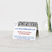 Foggy Mountain Meadow Lesezeichen Karte (Rückseite)