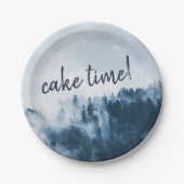 Foggy Mountain Plate Pappteller (Vorderseite)