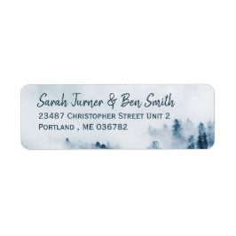 Foggy Mountain Return Address Label