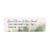 Foggy Mountain Return Address Label (Vorne)