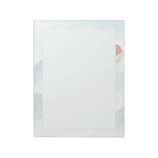 Foggy Mountain View Notizblock