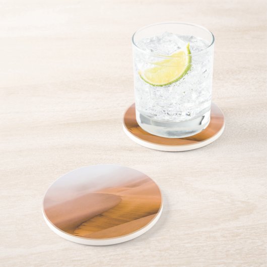 Foggy Namib Desert Getränkeuntersetzer (Seite)