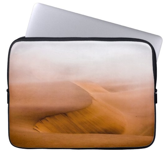 Foggy Namib Desert Laptop Sleeve (Vorderseite)
