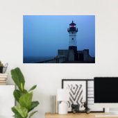 Foggy North Pier Lighthouse Poster (Heimbüro)