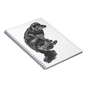 Foggy Plans & Paws — Retriever Notizblock (Rechte Seite)