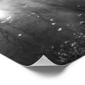 Foggy River Morning Sunrise Poster (Ecke)