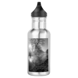 Foggy River Morning Sunrise Water Flasche Edelstahlflasche