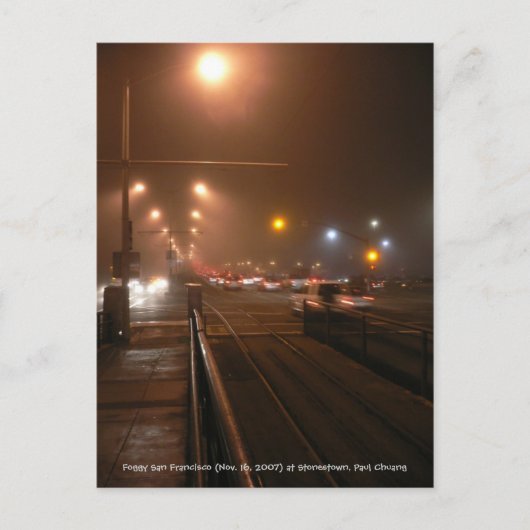 Foggy San Francisco.. Postkarte (Vorderseite)