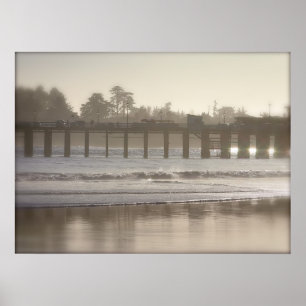 Foggy Santa Cruz Poster