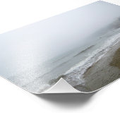 Foggy Scarborough Beach Fotodruck (Ecke)