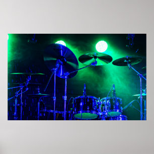 Foggy Schlagzeug Poster