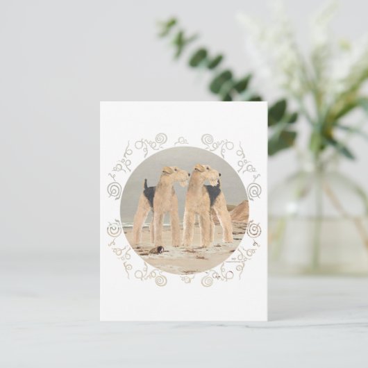 Foggy Seaside Postkarte (Stehend Vorderseite)