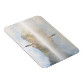 Foggy Sonnenaufgang am Bled-See Magnet (Rechte Seite)