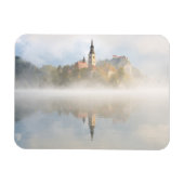 Foggy Sonnenaufgang am Bled-See Magnet (Horizontal)