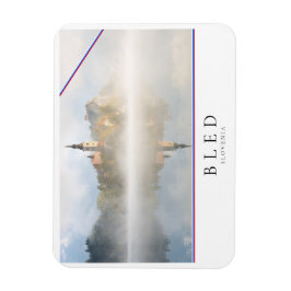 Foggy Sonnenaufgang am Bled-See Magnet