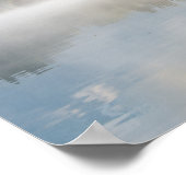 Foggy Sonnenaufgang am Bled-See Poster (Ecke)