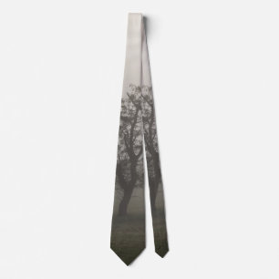 Foggy Sternexplosion Baum Landschaft Neck Tie Krawatte