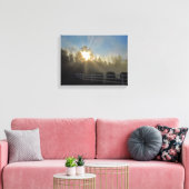 Foggy Sunrise Leinwanddruck (Insitu (Wohnzimmer))