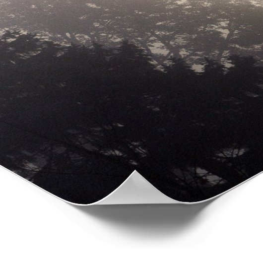 Foggy Sunrise Poster (Ecke)