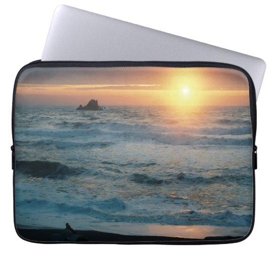 Foggy Sunset/Seascape...... Laptopschutzhülle (Vorderseite)