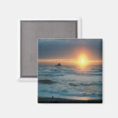 Foggy Sunset/Seascape....... Magnet (Vorderseite/Rückseite)