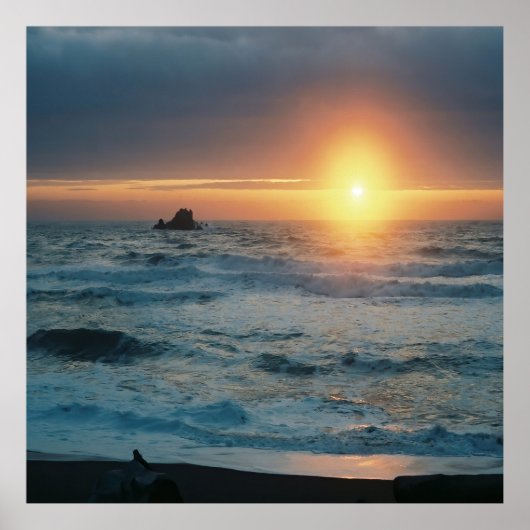 Foggy Sunset/Seascape....... Poster (Vorne)
