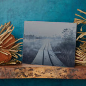 Foggy swamp landscape fotoplatte (Seite)