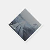 Foggy swamp landscape serviette (Ecke)
