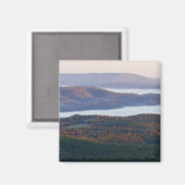Foggy Täler und Herbstpflanzen in Ozark Magnet (Vorderseite/Rückseite)