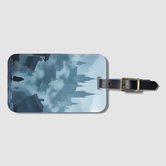 Foggy town gepäckanhänger (Vorderseite (Horizontal))