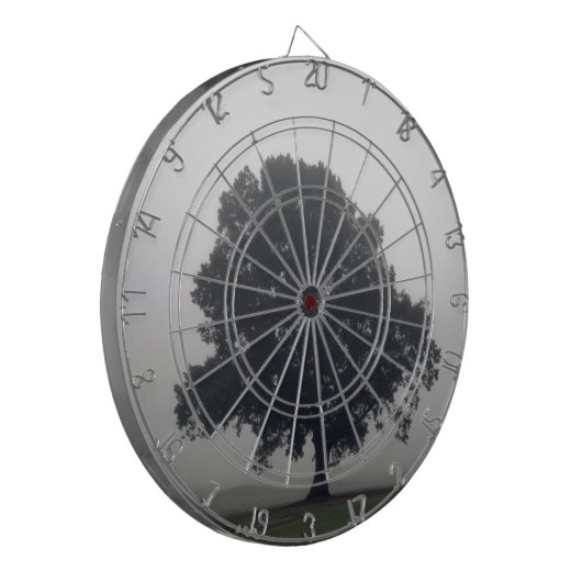 Foggy Tree Dartscheibe (Vorderseite Links)