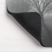 Foggy Tree in Black & White Mousepad (Ecke)