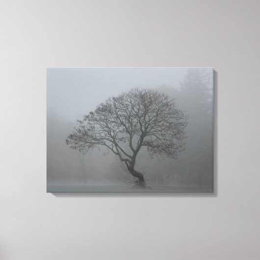 Foggy Tree Leinwanddruck (Vorderseite)