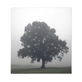 Foggy Tree Notizblock