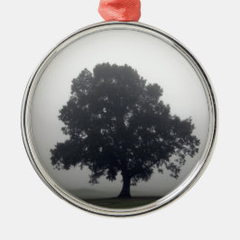 Foggy Tree Ornament Aus Metall