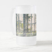 Foggy Trees am Tisch Rock Bible Verse Mattglas Bierglas (Vorderseite Links)