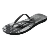 Foggy Trees an Table Rock Graustufen Badesandalen (Schrägansicht)