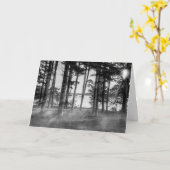 Foggy Trees an Table Rock Graustufen Karte (Gelbe Blume)