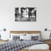 Foggy Trees an Table Rock Graustufen Leinwanddruck (Insitu (Schlafzimmer))