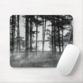 Foggy Trees an Table Rock Graustufen Mousepad (Mit Mouse)