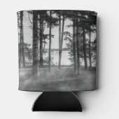 Foggy Trees at Table Rock Graysale Dosenkühler (Rückseite)