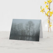 Foggy Trees Karte (Gelbe Blume)