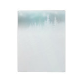 Foggy Treetops Notepad (Teals) Notizblock (Rotiert)