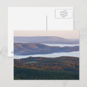 Foggy valleys and fall foliage in Ozark Postkarte (Vorne/Hinten)