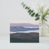 Foggy valleys and fall foliage in Ozark Postkarte (Stehend Vorderseite)