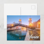 Foggy Venice, Italien Postkarte (Vorne/Hinten)