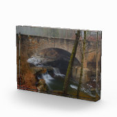 Foggy Wasserfall Bridge Fotoblock (Rechts)